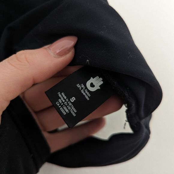 Spiritual Gangster black twist front cutout Centered Brami crop top sports bra - Picture 4 of 6